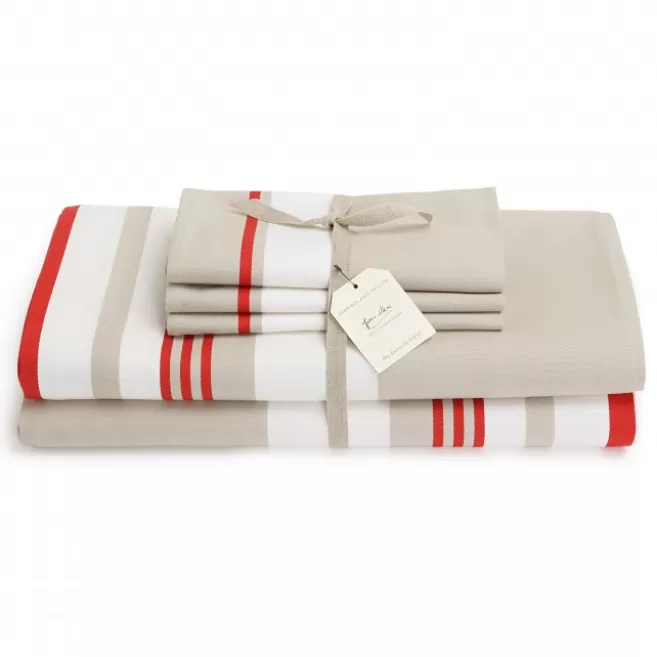 Outlet Maison Jean-Vier Chemin de table Rouge