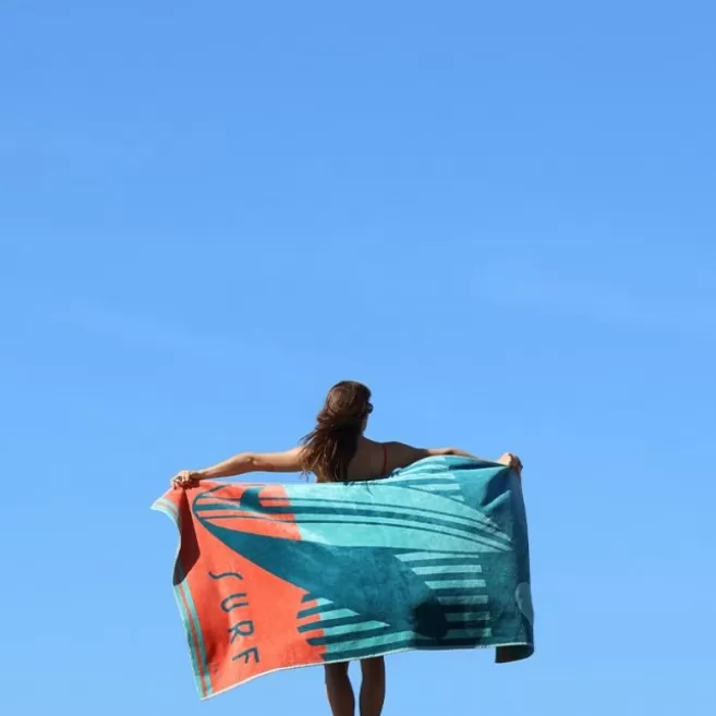 Best Sale Maison Jean-Vier Drap de plage Vert