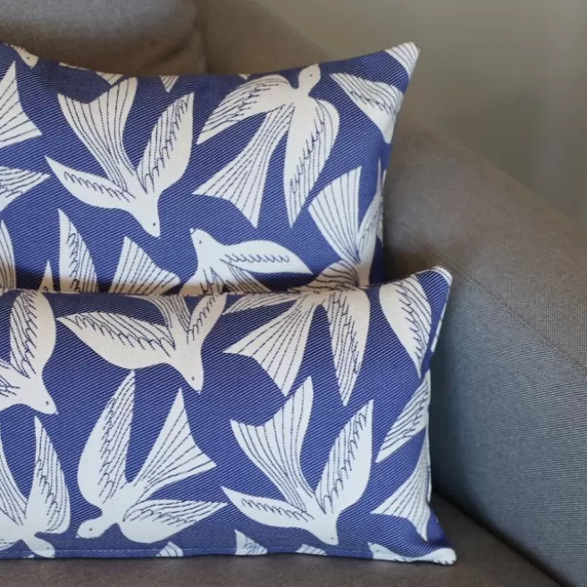 Clearance Maison Jean-Vier Housse de coussin Bleu