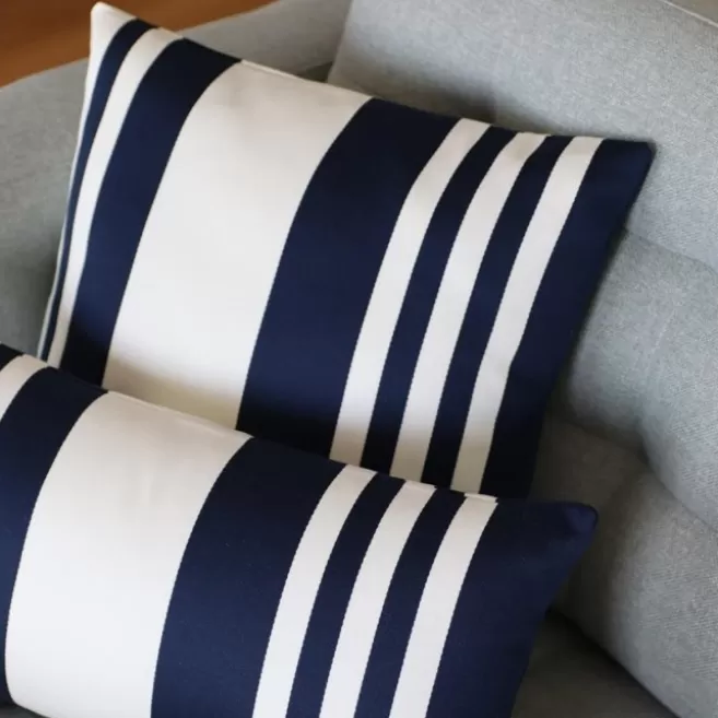 New Maison Jean-Vier Housse de coussin Bleu