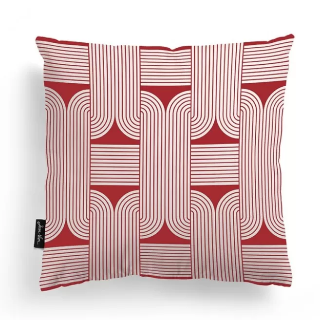 Fashion Maison Jean-Vier Housse de coussin Rouge