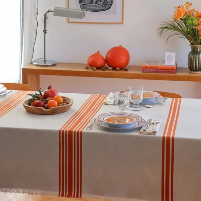 Hot Maison Jean-Vier Nappe de table Orange