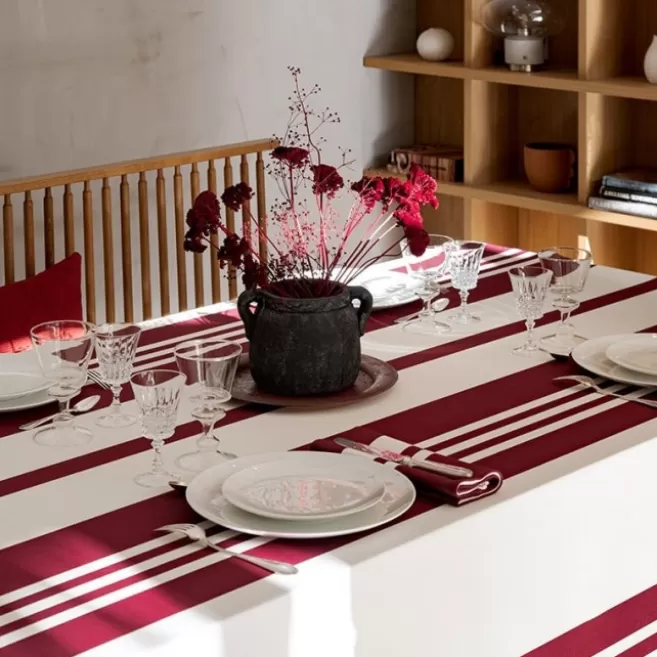 Fashion Maison Jean-Vier Nappe de table Rouge