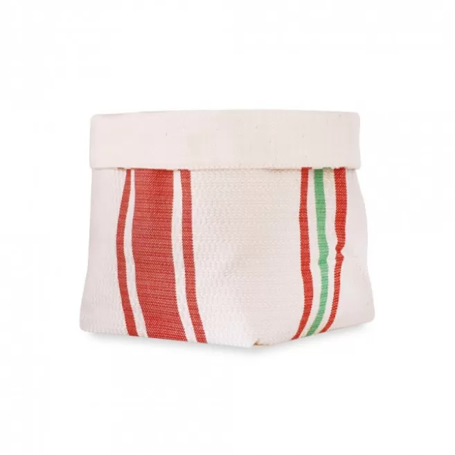 Shop Maison Jean-Vier Panière et corbeille à pain en tissu Rouge