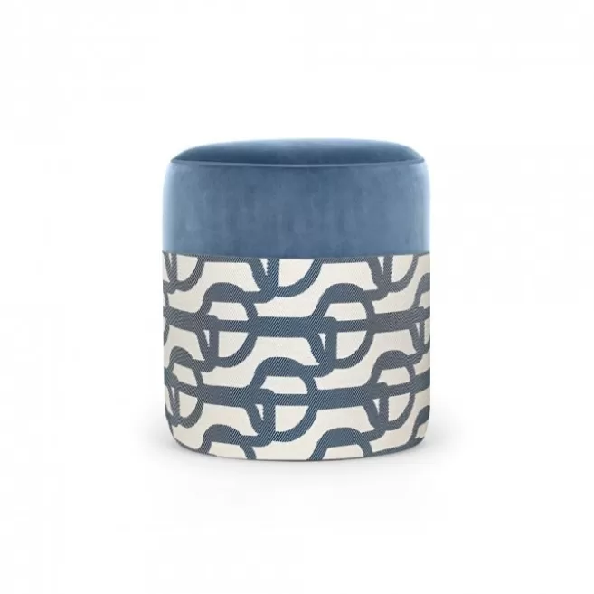 Best Sale Maison Jean-Vier Pouf Bleu