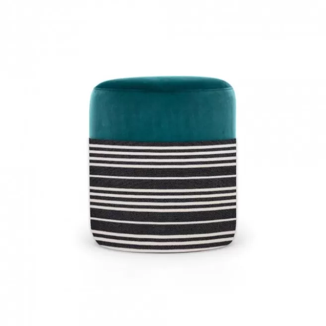 Fashion Maison Jean-Vier Pouf Bleu