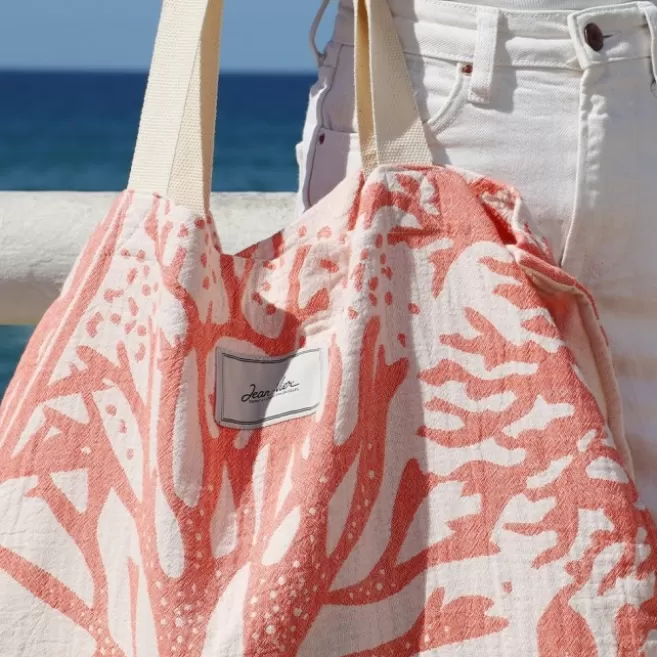 Fashion Maison Jean-Vier Sac de Plage Orange