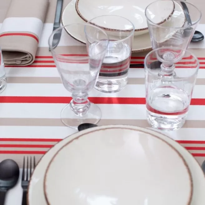 Discount Maison Jean-Vier Set de table Rouge