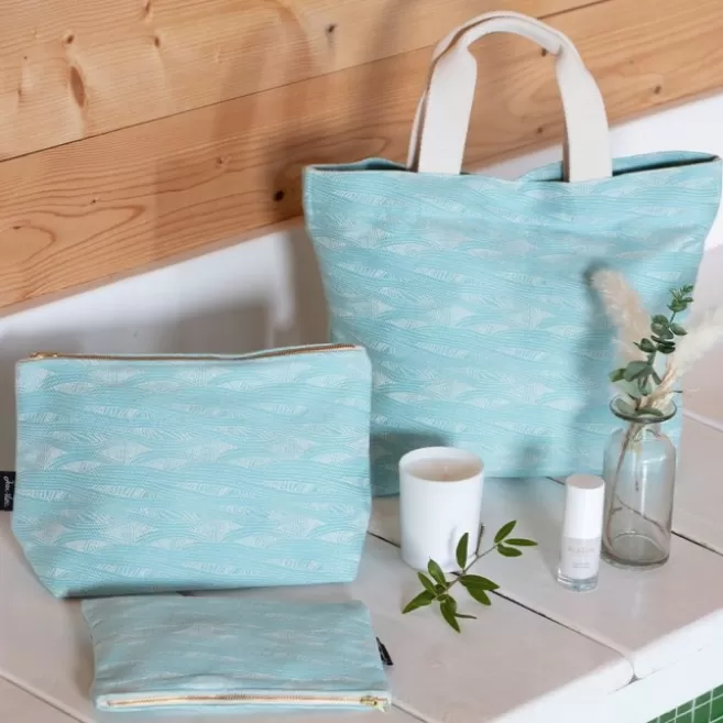 Store Maison Jean-Vier Trousse de toilette basque Bleu